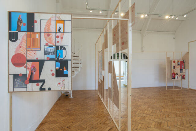 Installation view of Steffi Klenz,Tensed Muscle at Camden Art Centre, 2021. Image: Rob Harris