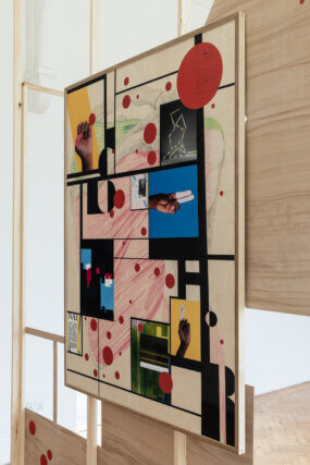 Installation view of Steffi Klenz,Tensed Muscle at Camden Art Centre, 2021. Image: Rob Harris