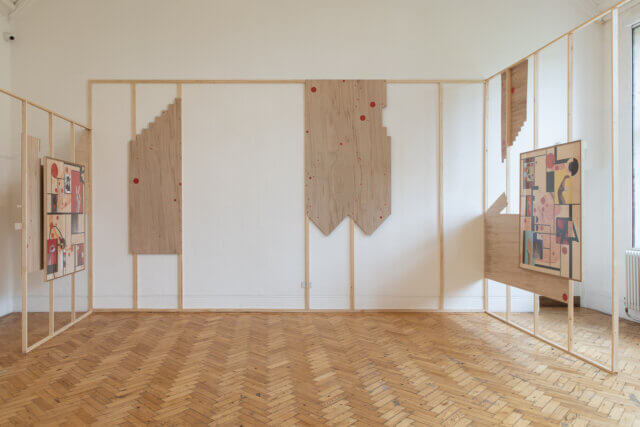 Installation view of Steffi Klenz,Tensed Muscle at Camden Art Centre, 2021. Image: Rob Harris