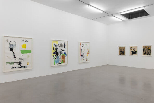 Installation view of Walter Price's exhibition 'Pearl Lines' at Camden Art Centre, 2021. Photo: Rob Harris