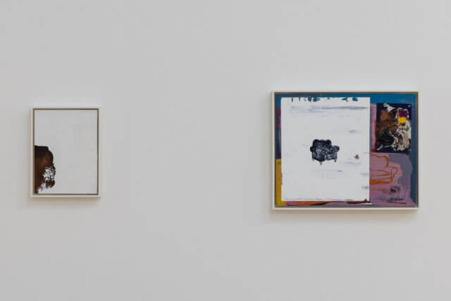 Installation view of Walter Price's exhibition 'Pearl Lines' at Camden Art Centre, 2021. Photo: Rob Harris