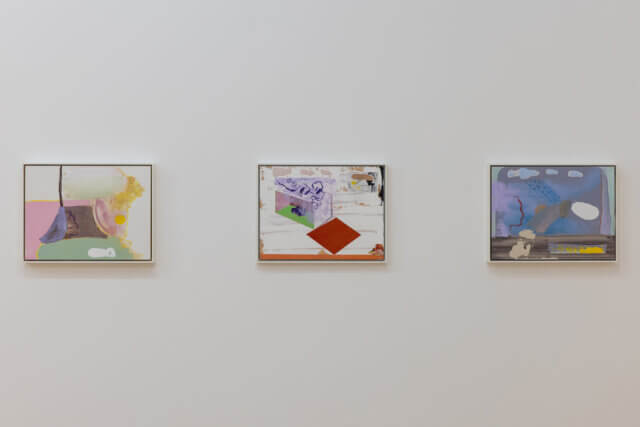 Installation view of Walter Price's exhibition 'Pearl Lines' at Camden Art Centre, 2021. Photo: Rob Harris