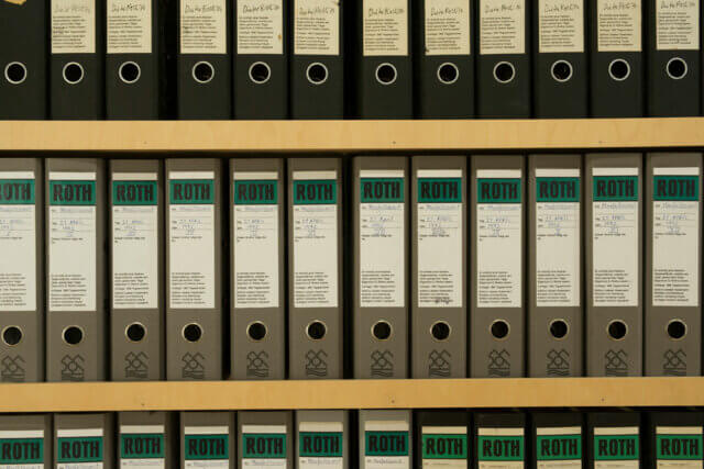 Installation view of Dieter Roth: Diaries at Camden Art Centre, 2013. Photo: Andy Keate