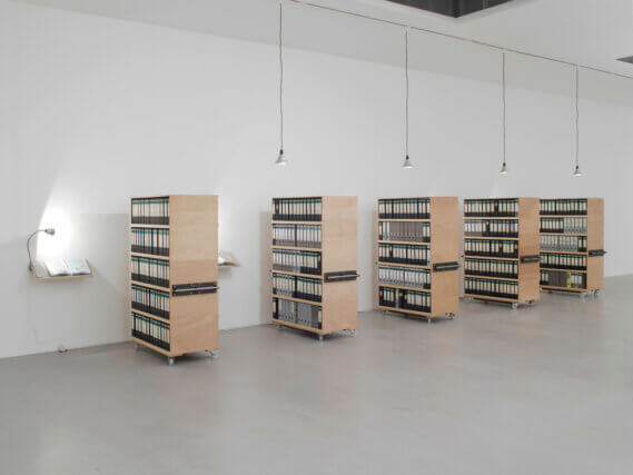 Installation view of Dieter Roth: Diaries at Camden Art Centre, 2013. Photo: Andy Keate