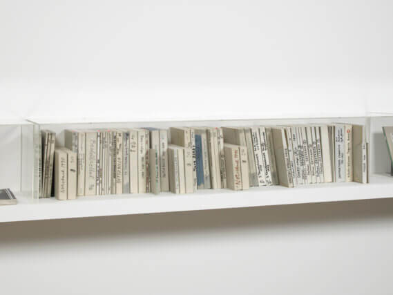 Installation view of Dieter Roth: Diaries at Camden Art Centre, 2013. Photo: Andy Keate
