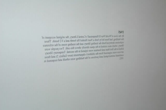 Matthew Buckingham, installation view of Play The Story, Camden Art Centre, 2007