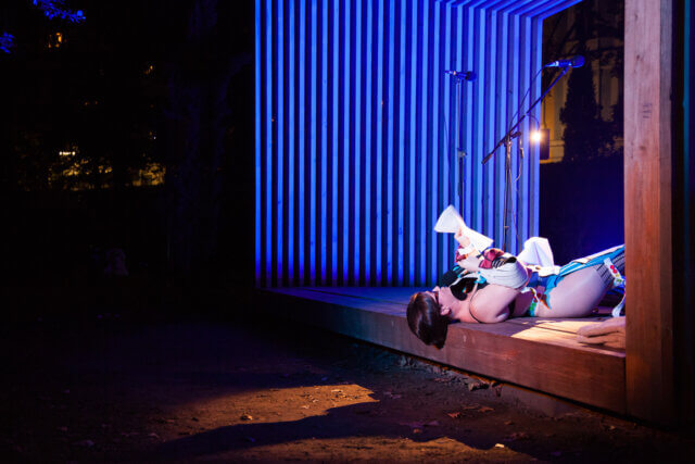 Emily Roysdon, Uncounted (performance 5), September 11, 2015. TBA21, Ephemeropteræ 8