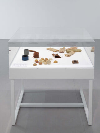 Installation view of Eva Hesse: Studiowork at Camden Art Centre, 2009/10. Photo: Andy Keate