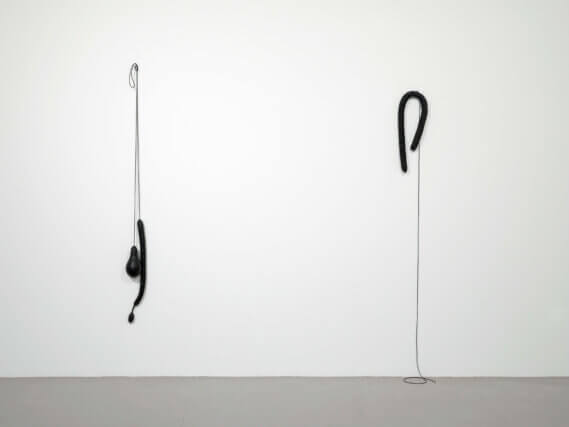 Installation view of Eva Hesse: Studiowork at Camden Art Centre, 2009/10. Photo: Andy Keate