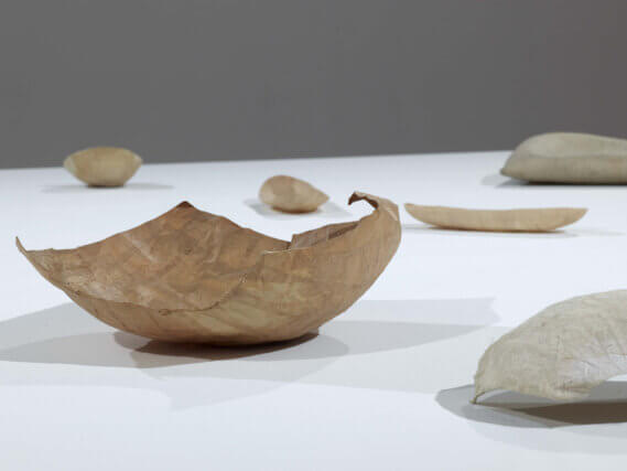 Installation view of Eva Hesse: Studiowork at Camden Art Centre, 2009/10. Photo: Andy Keate
