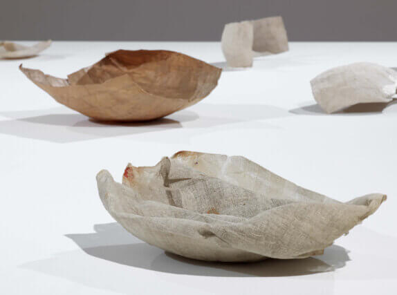 Installation view of Eva Hesse: Studiowork at Camden Art Centre, 2009/10. Photo: Andy Keate