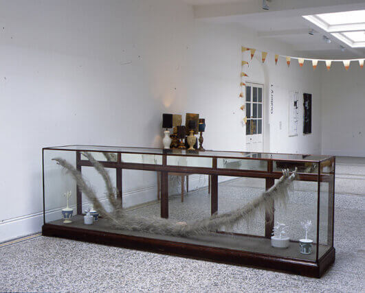 Installation view of Never The Same River (Possible Futures, Probable Pasts) at Camden Arts Centre 2010/11. Photo: Andy Keate