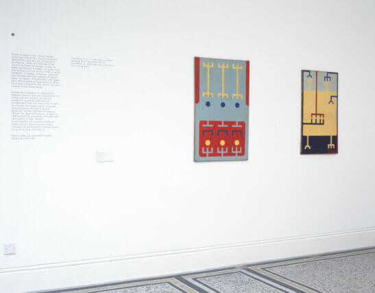 Installation view, Tables of work and reflection, Victor Grippo, Camden Art Centre, 2006