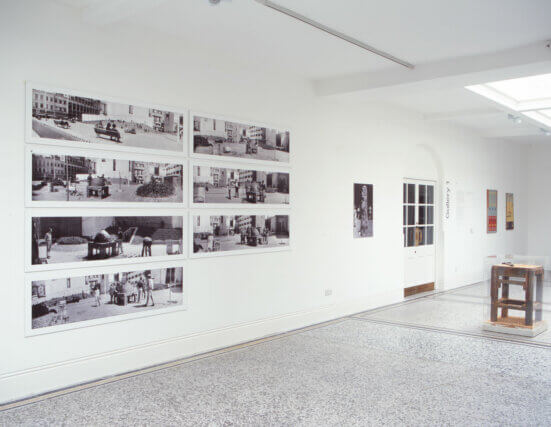Installation view, Tables of work and reflection, Victor Grippo, Camden Art Centre, 2006