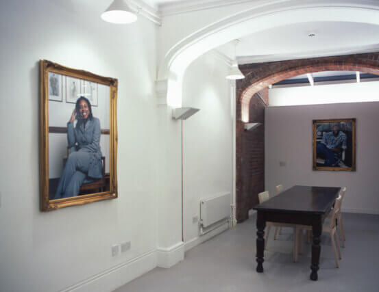 Installation view, Black in North West, Othello De'Souza-Hartley, Camden Art Centre, 2005 
