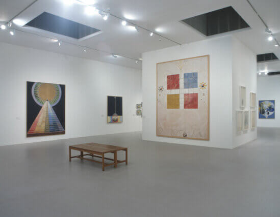 Installation views of Hilma af Klint's exhibition 'An Atom in the Universe' at Camden Art Centre, 2006