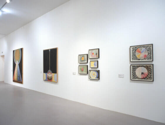 Installation views of Hilma af Klint's exhibition 'An Atom in the Universe' at Camden Art Centre, 2006