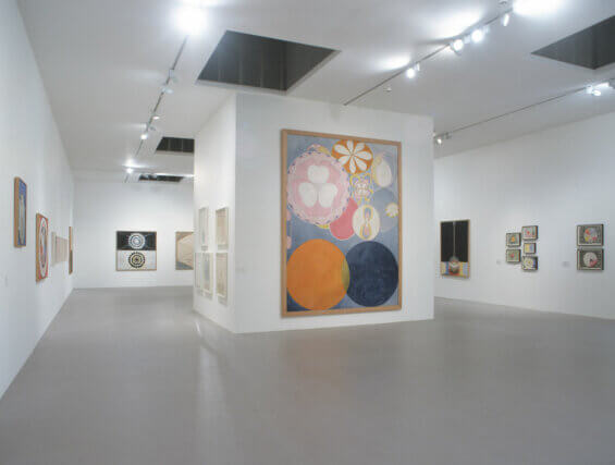 Installation views of Hilma af Klint's exhibition 'An Atom in the Universe' at Camden Art Centre, 2006