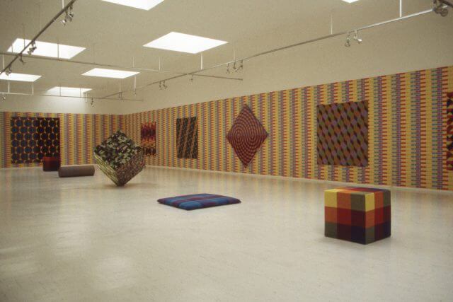 Installation view, Jim Isermann, Camden Art Centre, 1999