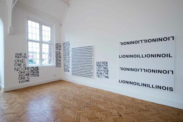 Installation view of Karl Holmqvist: READ DEAR, Camden Arts Centre, 2016. Photo: Valerie Bennett. Courtesy dépendance, Brussels and Camden Art Centre