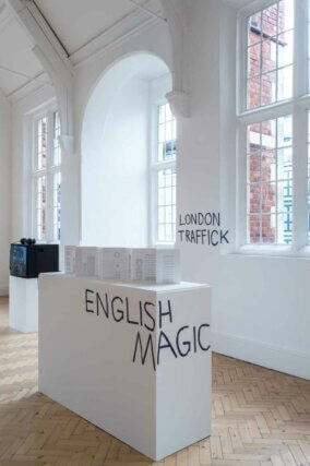 Installation view of Karl Holmqvist: READ DEAR, Camden Arts Centre, 2016. Photo: Valerie Bennett. Courtesy dépendance, Brussels and Camden Art Centre