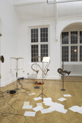 Katja Strunz: Sound of the Pregeometric Age, 2009, Installation view at Camden Art Centre