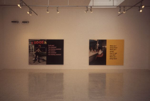 Ken Lum exhibition, installation view, Camden Art Centre, 1995 