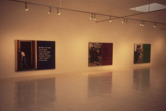 Ken Lum exhibition, installation view, Camden Art Centre, 1995 