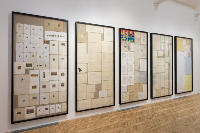 Installation view of Matt Mullican: The Sequence of Things at Camden Art Centre, 2016. Photo: Mark Blower