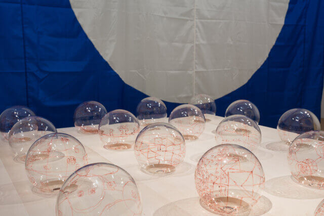 Installation view of Matt Mullican: The Sequence of Things at Camden Art Centre, 2016. Photo: Mark Blower