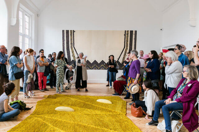 Daniel Richter & Jennifer Tee exhibitions preview, Camden Art Centre, 2017. Photo: Mark Blower