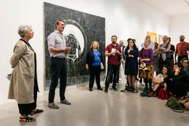 Daniel Richter & Jennifer Tee exhibitions preview, Camden Art Centre, 2017. Photo: Mark Blower