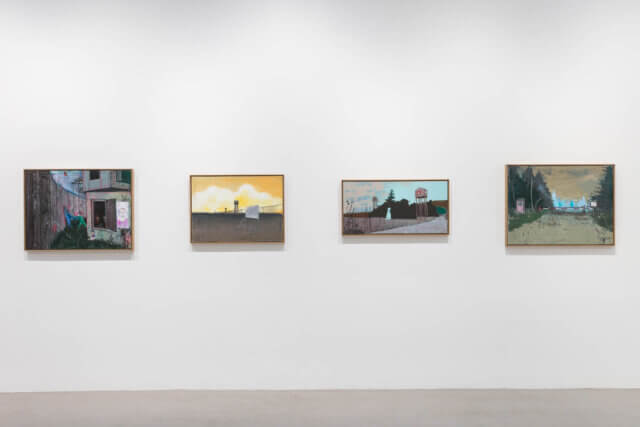 Installation view of Daniel Richter: Lonely Old Slogans, 2017. Photo: Mark Blower