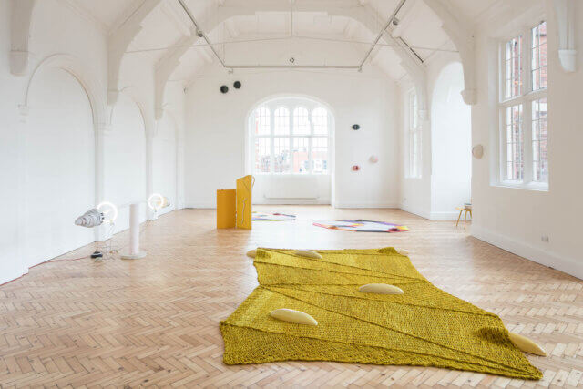 Installation view of Jennifer Tee, 'Let It Come Down,' 2017. Photo: Mark Blower