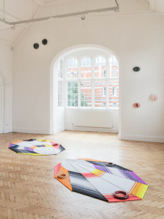 Installation view of Jennifer Tee, 'Let It Come Down,' 2017. Photo: Mark Blower