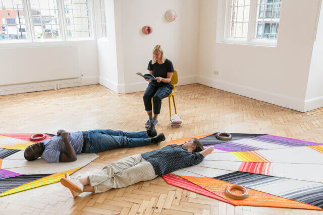 Installation view of Jennifer Tee, 'Let It Come Down,' 2017. Photo: Mark Blower