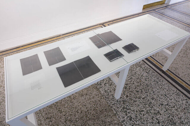 Installation view of Ian White: Any frame is a thrown voice, Camden Art Centre, 2018. Photo: Mark Blower