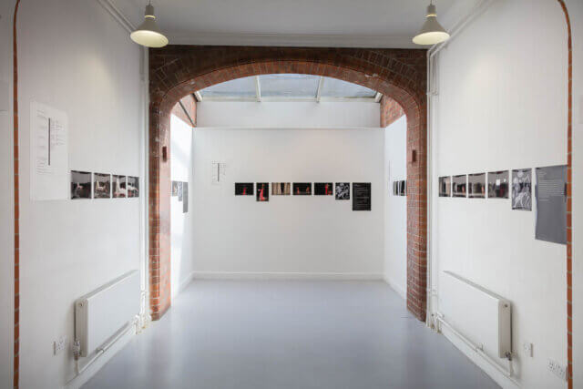 Installation view of Ian White: Any frame is a thrown voice, Camden Art Centre, 2018. Photo: Mark Blower
