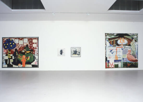 Installation view of Kerry James Marshall's exhibition  'Along the Way' at Camden Art Centre, 2006