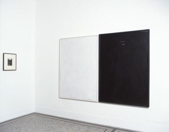Installation view of Kerry James Marshall's exhibition  'Along the Way' at Camden Art Centre, 2006