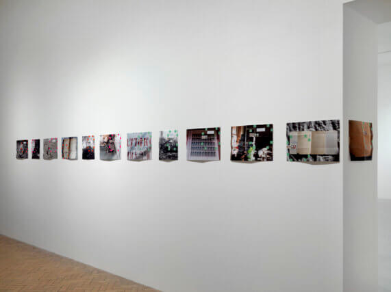 Installation view of Moyra Davey, life without sheets of paper to be scribbled on is masterpiece, at Camden Arts Centre, 2014. Photo: Marcus J Leith
