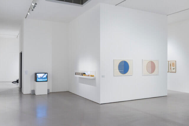 Installation view of Geta Brătescu, 'The Studio: A Tireless,' Ongoing Space at Camden Art Centre, 2017. Photo: Damian Griffiths