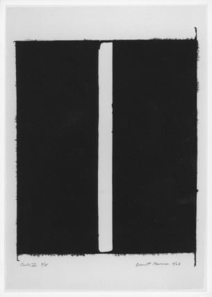 Barnett Newman, Prints 1961 - 69, Camden Art Centre, 1996