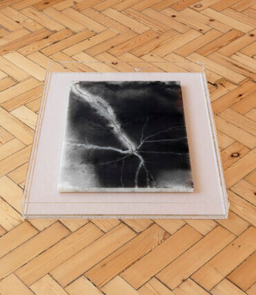 Installation view of Nina Canell: Near Here at Camden Arts Centre, 2014. Photo: Marcus J Leith
