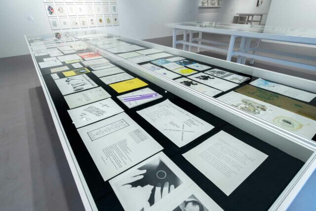 Installation view of Franciszka & Stefan Themerson: Books, Camera, Ubu, Camden Art Centre, 2016. Photo: Valerie Bennett