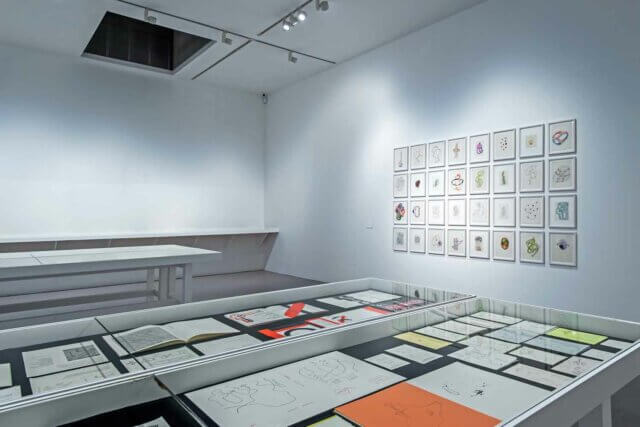 Installation view of Franciszka & Stefan Themerson: Books, Camera, Ubu, Camden Art Centre, 2016. Photo: Valerie Bennett
