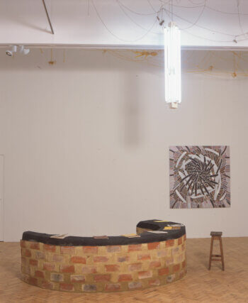 Ben Ravenscroft and Sam Basu, Installation view of Lovely Crinkle Crankle, Camden Art Centre, 2004