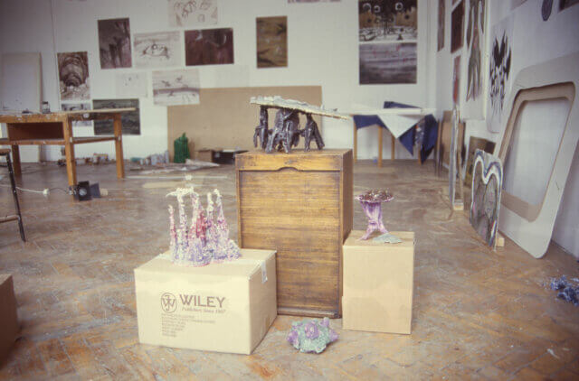 Ben Ravenscroft and Sam Basu, Installation view of Lovely Crinkle Crankle, Camden Art Centre, 2004