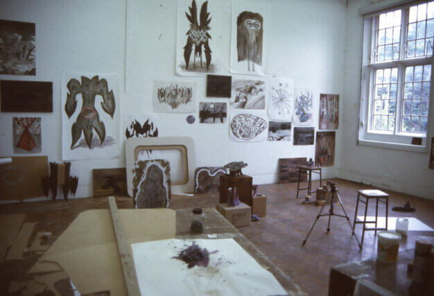 Ben Ravenscroft and Sam Basu, Installation view of Lovely Crinkle Crankle, Camden Art Centre, 2004