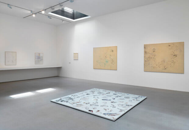 Installation view of Shelagh Wakely: A View from a Window, at Camden Art Centre, 2014. Photo: Marcus J Leith